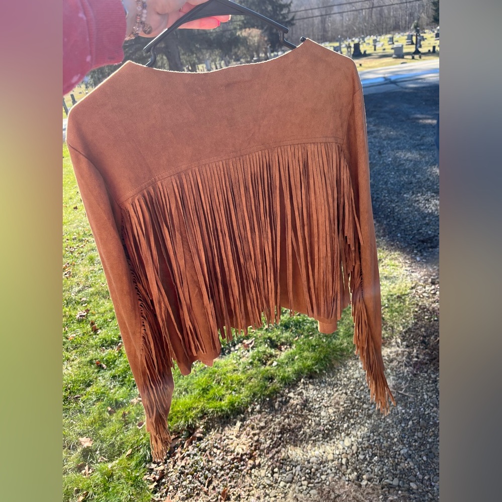 Fringe Trim Jacket - Picture 2 of 4
